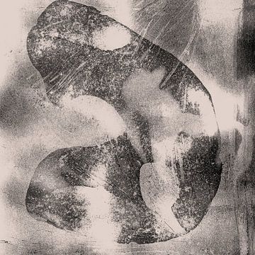 Wabi-sabi abstract in neutral colors by Abstract Minimalist Art