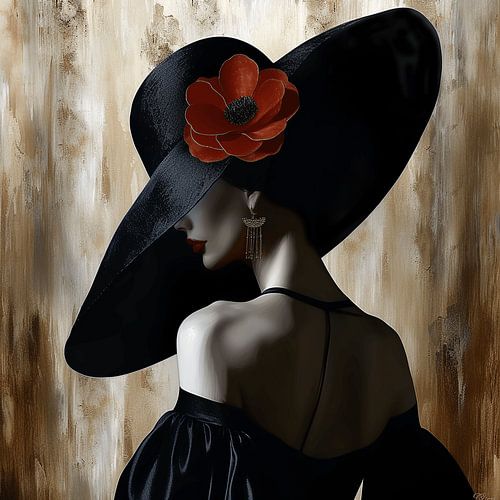 Feminine elegance with a hat