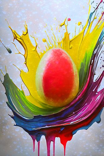 Artificial intelligence : Easter concept