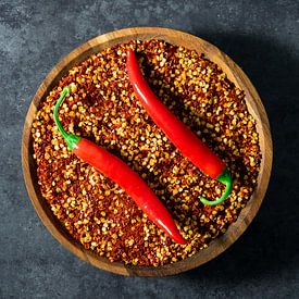 Rode pepers en chili flakes van Sidney van den Boogaard