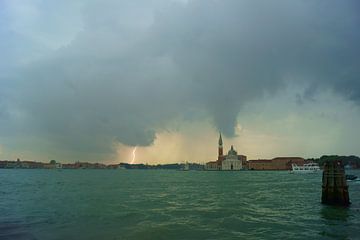 Lightning in Venice by Michel van Kooten