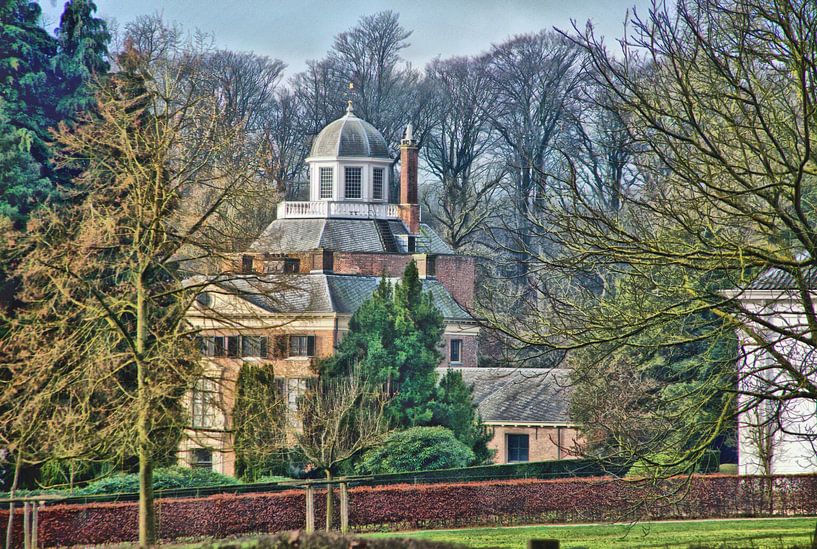 Schloss Rosendael an einem Wintermorgen. von Jurjen Jan Snikkenburg