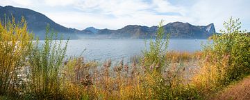 mooi herfst landschap meer Mondsee, Salzkammergut van SusaZoom