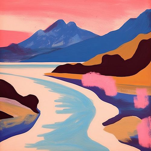 Op Matisse geïnspireerd landschap