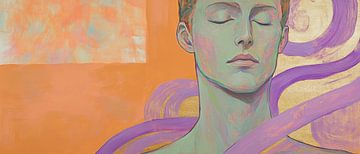 Dreamlike portrait world in soft colours by Poster Art Shop