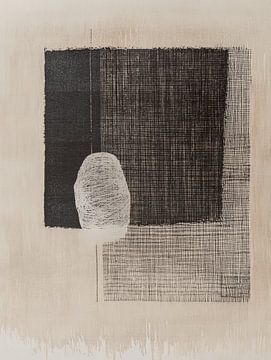 Wabi-sabi, modern en abstract van Japandi Art Studio