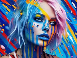 Frau und Farben von DeVerviersBelgium