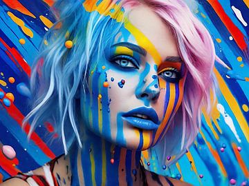 Woman and colours by DeVerviersBelgium