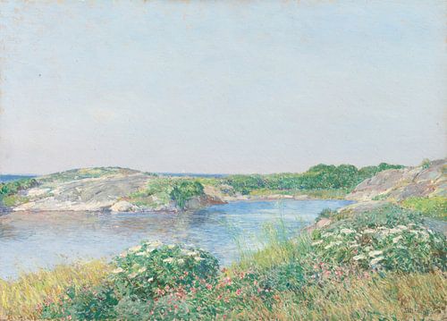 De kleine vijver, Appledore, Childe Hassam