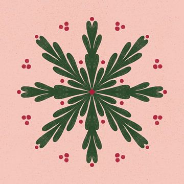 Decoratieve misteloe mandala