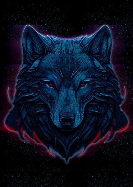 wolf red eyes by ahmad hanan attaki
