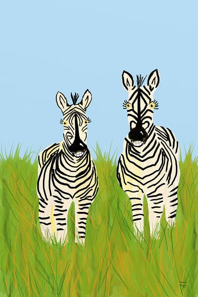 Zebras van Andrea Meyer
