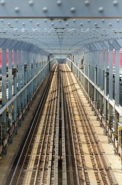 Williamsburg Bridge in New York van Jack Koning