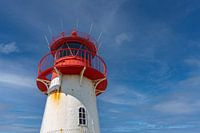 Zicht op de vuurtoren van Sylt
