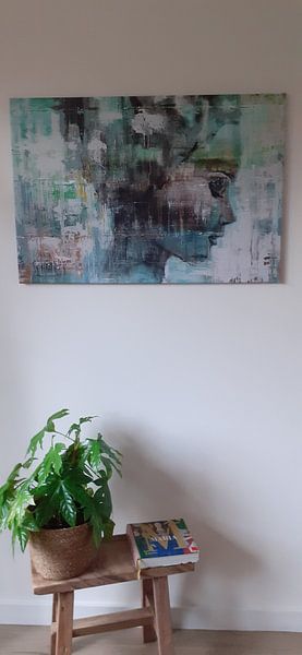 Klantfoto: Angie green van Atelier Paint-Ing, op canvas