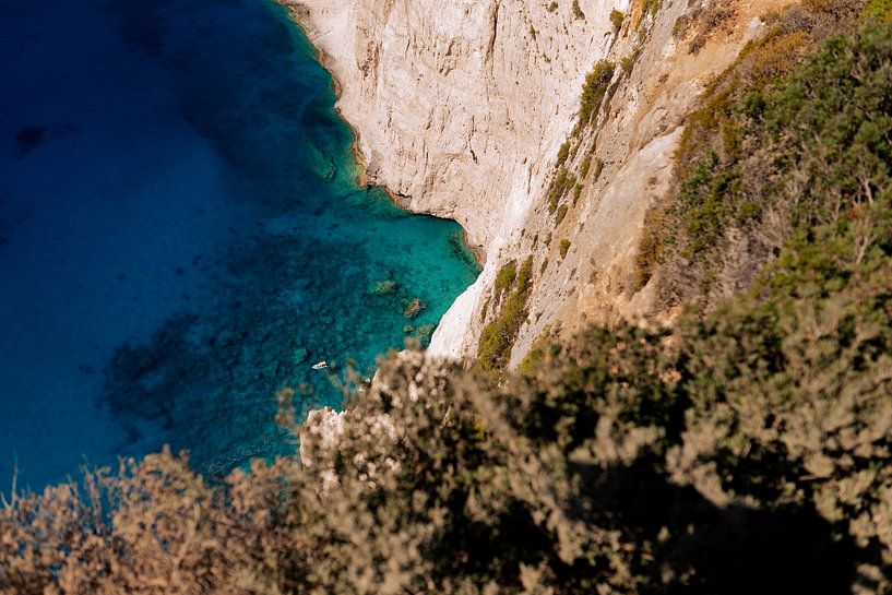 Blick auf das Iionische Meer mit Bergen - Zakynthos Bay - Griechenland - Reisefotografie Zakynthos von Irmgard Averesch