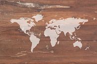 Weltkarte auf Holz von World Maps Miniaturansicht