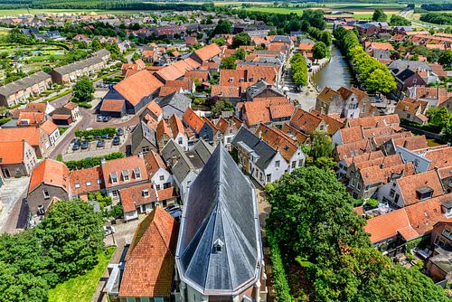 Goedereede seen from the tower.