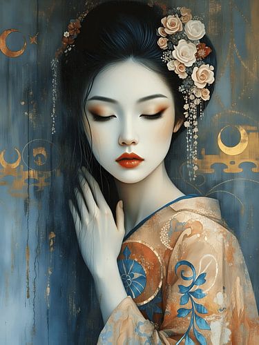 Geisha in goud
