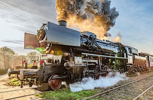Dampflokomotive 52 532 der Miljoenenlijn - Zuid Limburgse Stoomtrein Maatschappij (ZLSM) von Flachsfotografie