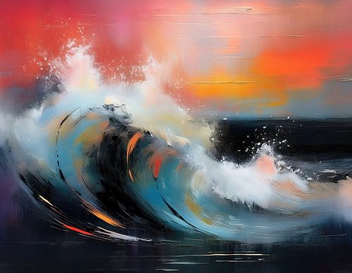 Surf creatief-04 van Rautenberg Digital Art Maritim