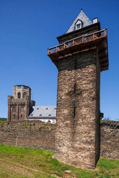 Martinuskerk Historische stadsmuur, Oberwesel, Unesco-werelderfgoed Obermittelrhein-dal, Rijnland-Pa van Torsten Krüger
