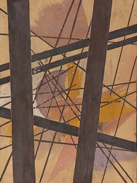 Ljoebov Popova - Ruimte-kracht compositie (1921-22) van Peter Balan