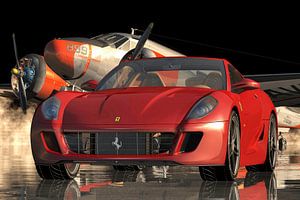 Ferrari 599 GTB Fiorano von 2006 der Sportwagen