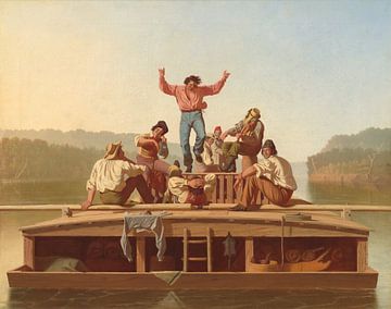 The Jolly Flatboatmen, George Caleb Bingham