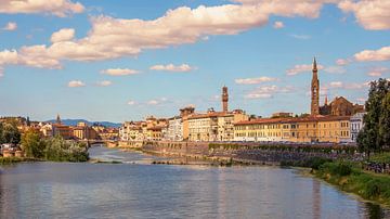 Blick vom Fluss Arno, Florenz von Truus Nijland