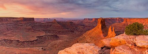 Panorama et lever de soleil à Marlboro Point, Utah