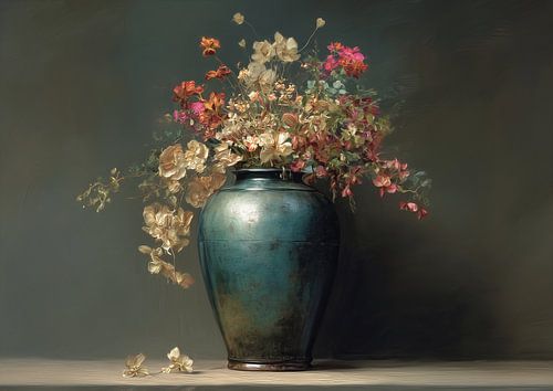 vase of flowers by Eye catching paintings
