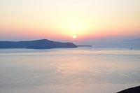 Verträumter Sonnenuntergang auf Santorin
