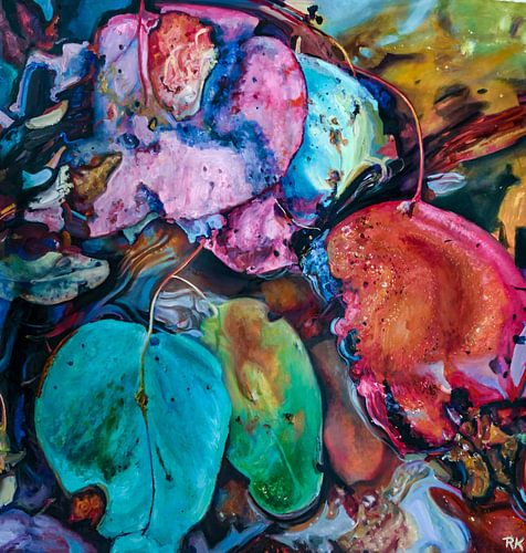 Autum leaves in water