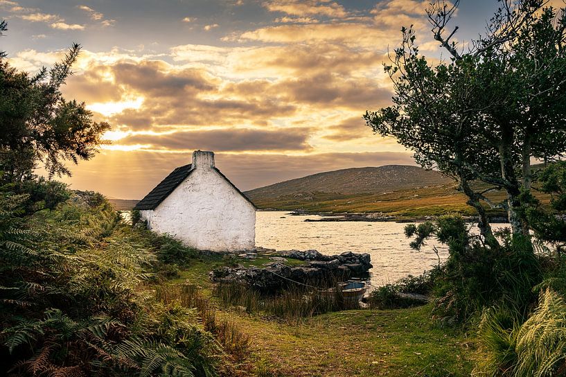 Fishing cottage in the Connemara in Ireland by E Picqtures