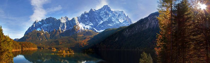 Eibsee Herfstpanorama van Hans van den Beukel