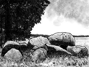 D36 Valthe en noir et blanc (été)