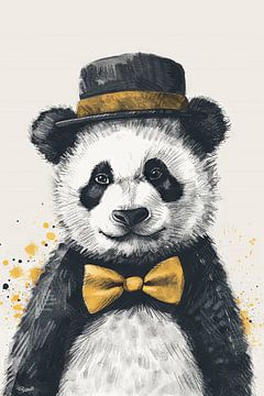 Panda-illustratie van Poster Art Shop