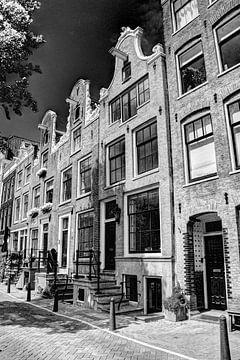 Jordaan Bloemgracht Amsterdam Pays-Bas Noir et blanc