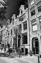 Jordaan Bloemgracht Amsterdam Nederland Zwart-Wit van Hendrik-Jan Kornelis thumbnail