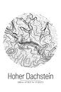 Hoher Dachstein | Landkarte Topografie (Minimal) von ViaMapia Miniaturansicht