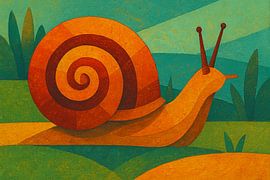 A geometric illustration of a snail. by Johannes