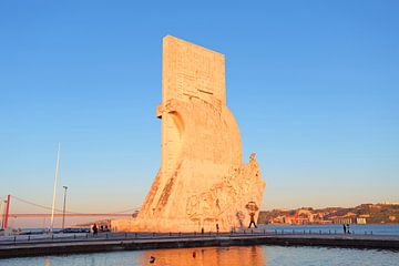 Monument to the discoveries in Lisbon at sunset by Eye on You