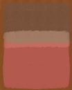Moderne abstracte kunst in roze zand, bruin en terra van Dina Dankers thumbnail