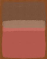 Moderne abstrakte Kunst in rosa Sand, braun und terra