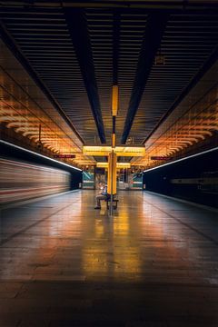 Prague metro station by Iman Azizi