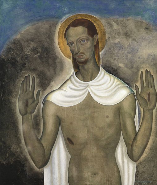 Christus toont zijn wonden, Gustave Van de Woestyne van Meesterlijcke Meesters