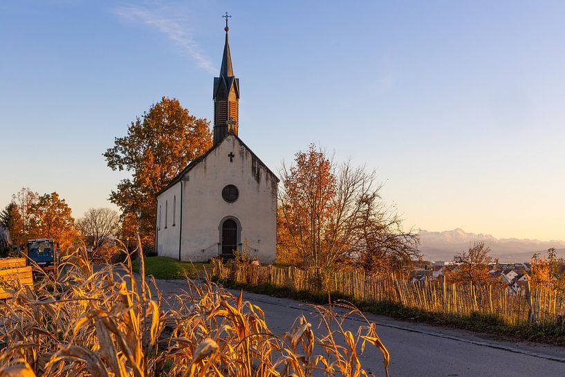 High cross chapel near Makdorf on Lake Constance by Jan Schuler