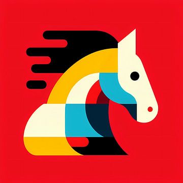 Paard graphic van Tatjana Korneeva