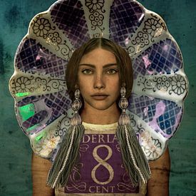 Pop-Art Schönheit Holland Parlemur Stempel von Yvonne Zeldenthuis